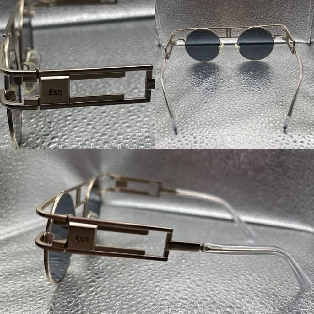 ‎ESQAPE Retro Silver Frame Sunglasses